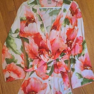 Floral Plum Pretty Sugar knee length robe